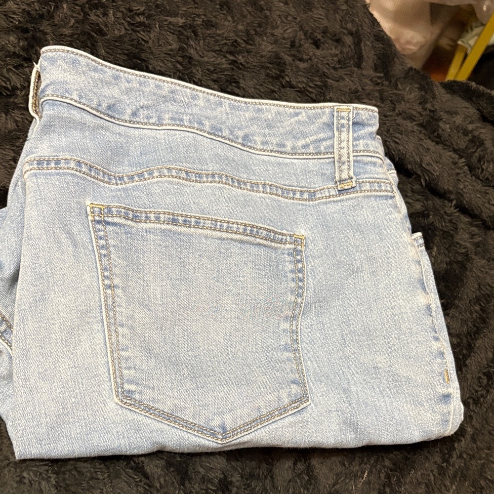 St. John's Bay Light Blue Straight Leg Jeans